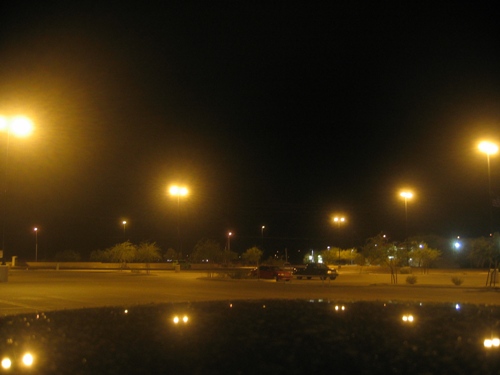 Safeway at midnight. That is not a lake!